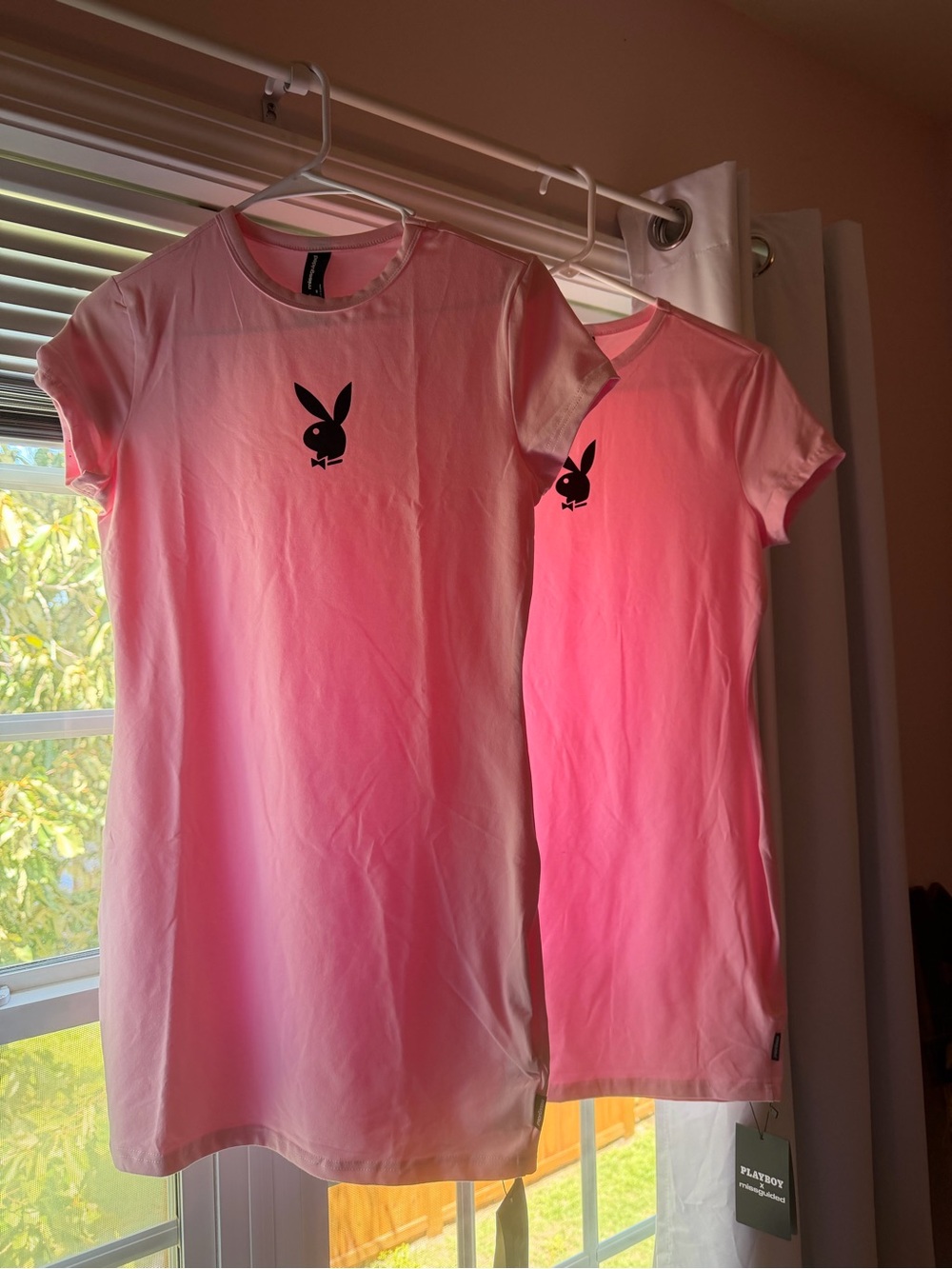 Playboy Pink Gradient Logo Tee Dress